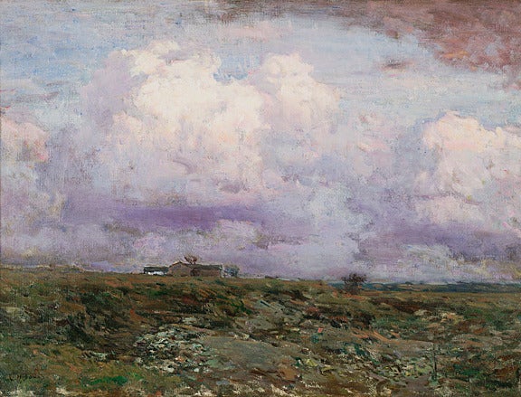 Charles Harold Davis Landscape Painting - Clouds Gathering at Twilight