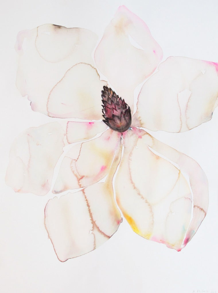 Kim McCarty Still-Life Painting - Untitled (Magnolia Wide Leaf No Stem)