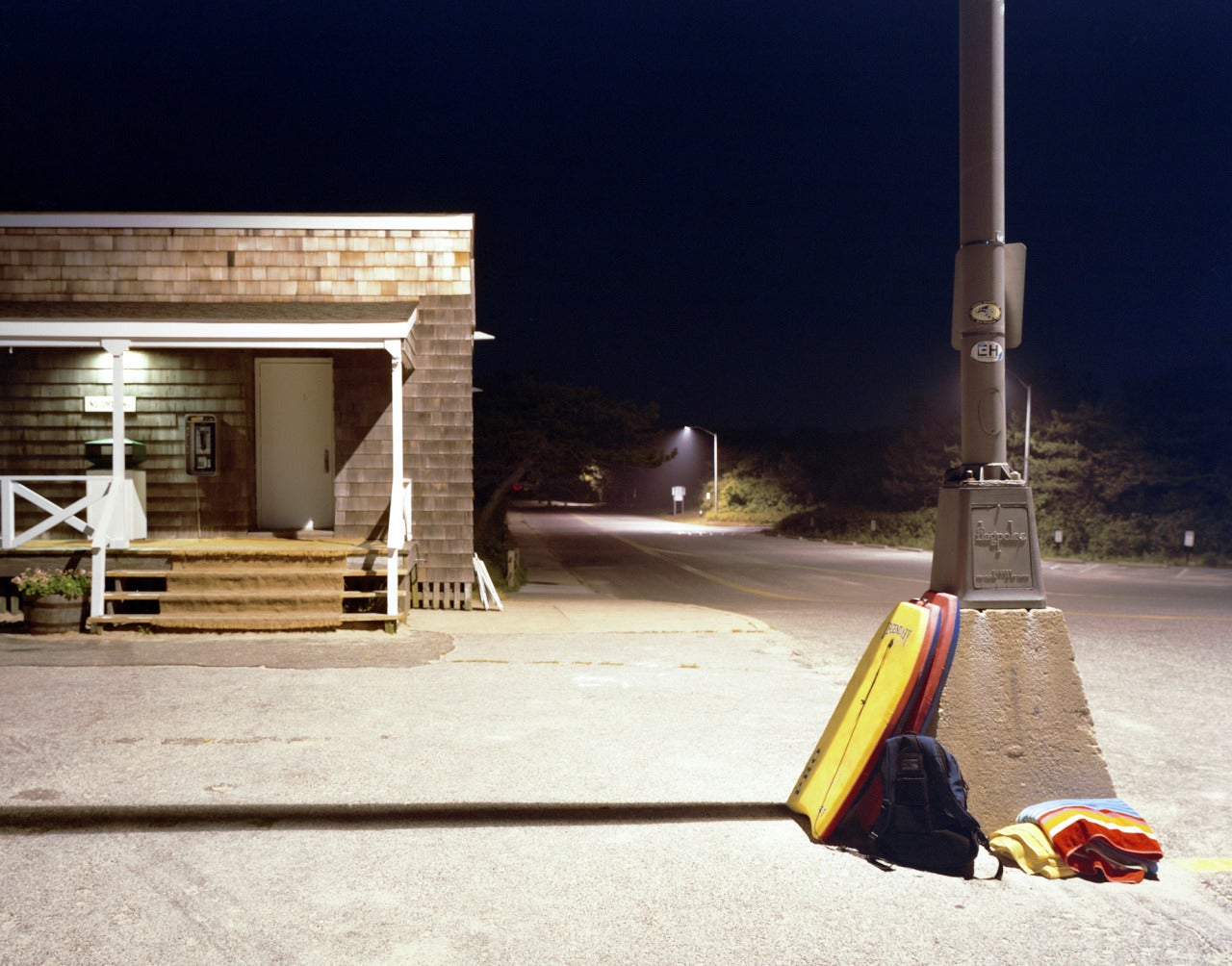 David Allee Landscape Photograph - East Hampton Main Beach Lampost