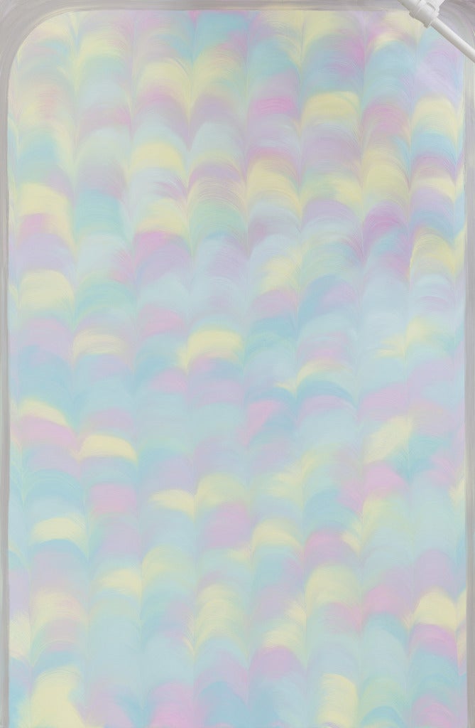 A very big light blue painting