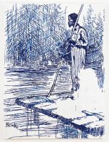 Adventures of Huckleberry Finn - On the Raft (after Mark Twain)