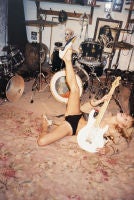 Kate Moss dans l'atelier d'enregistrement de Ronnie Wood, Irlande