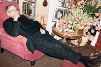 David Hockney smoking, Bridlington, 2008