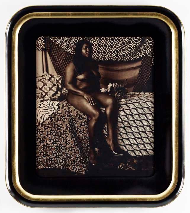 Courbet 1 (Melody: Sitting) - Photograph by Mickalene Thomas