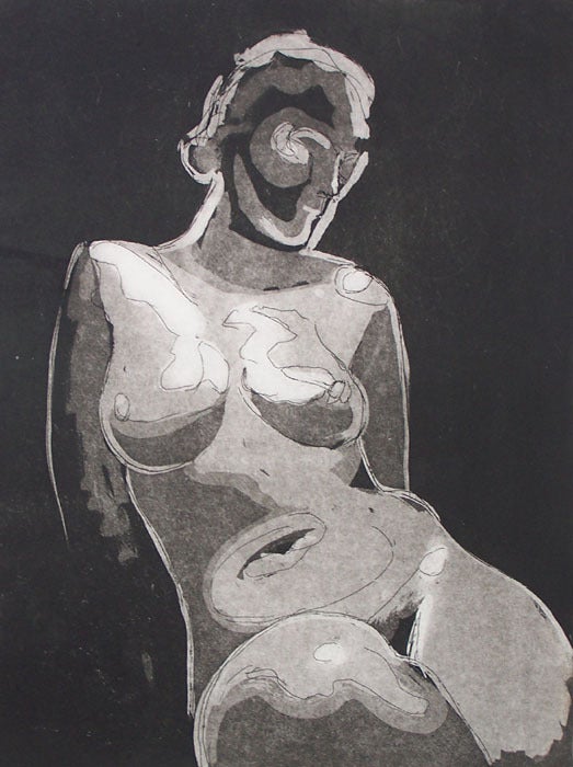 Nude in Black - Print by Jacob Gildor