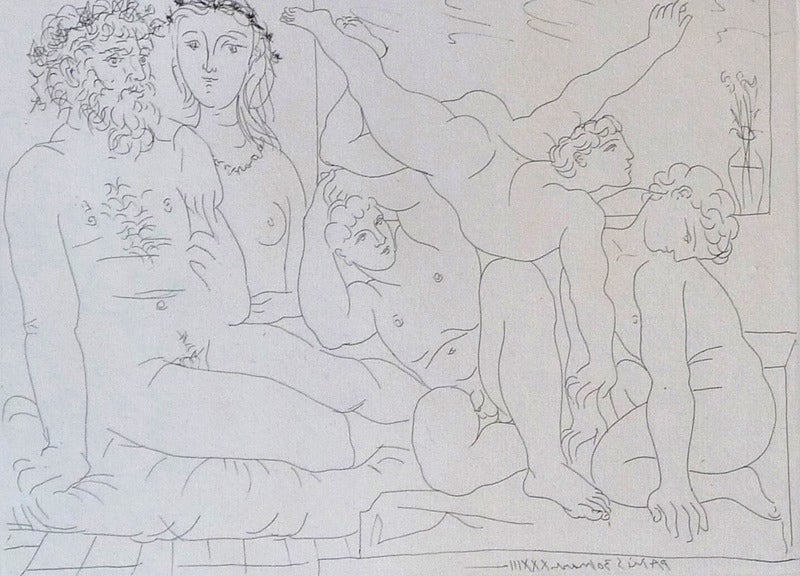 Family of Saltimbanques (from the Vollard Suite) - Print by Pablo Picasso