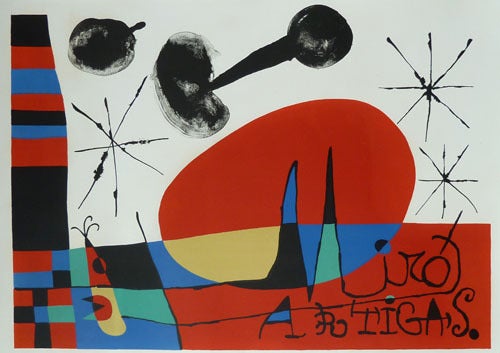 The Land of Great Fire / Terres de Grand Feu - Print by Joan Miró