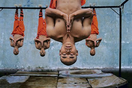 Steve McCurry Color Photograph - Shaolin Monks Training