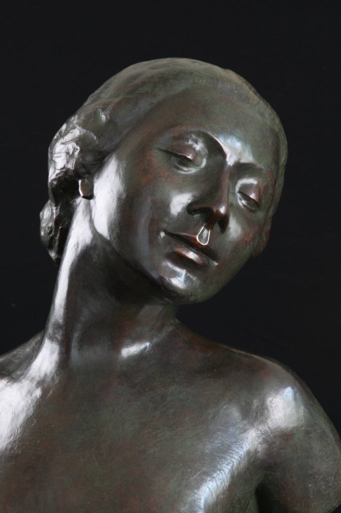Bronze-Frauentorso aus Bronze von Rudolf Kaesbach, um 1905 im Angebot 4