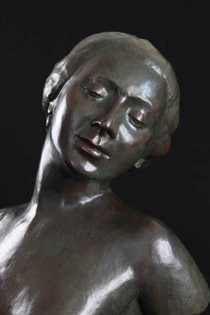 Bronze-Frauentorso aus Bronze von Rudolf Kaesbach, um 1905 im Angebot 5