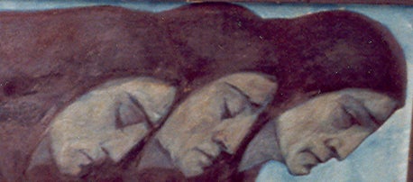 Pittura a olio su Wood 1919, 