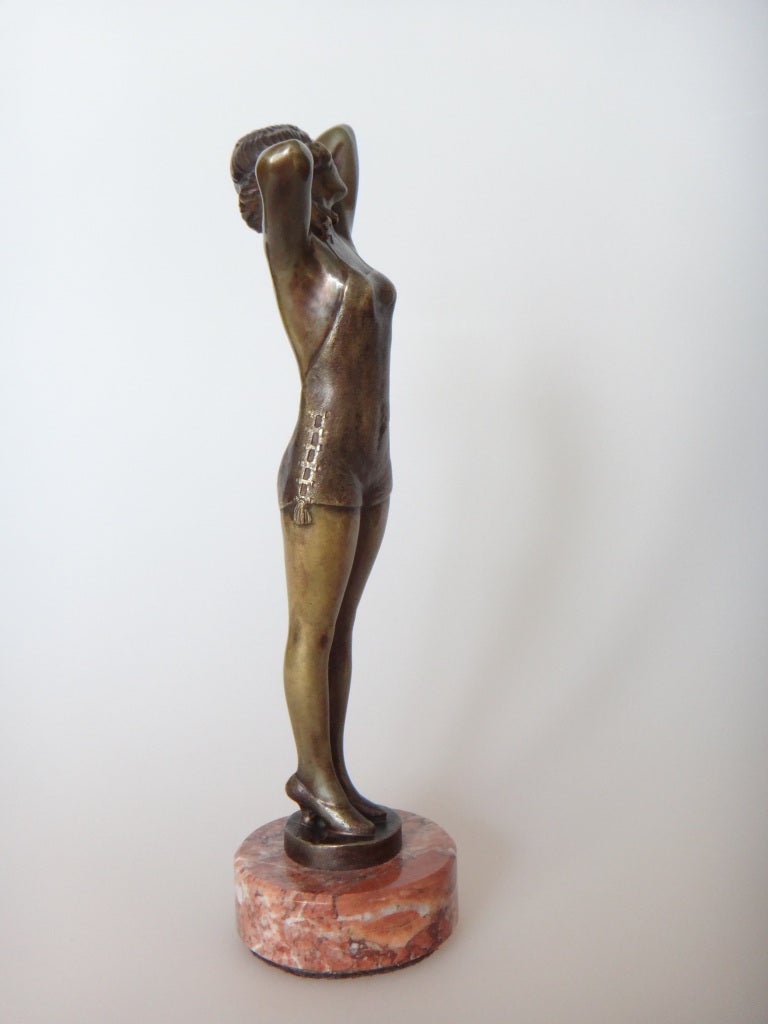 Bruno Zach Escultura Art Decó de Bronce 