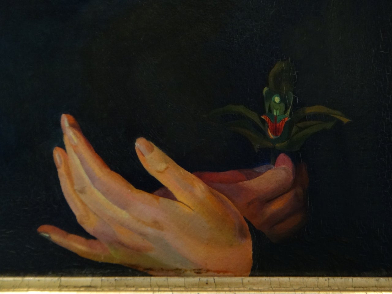 Werner Peiner - Portrait de Martha Quandt, peinture à l'huile, 1926 en vente 3