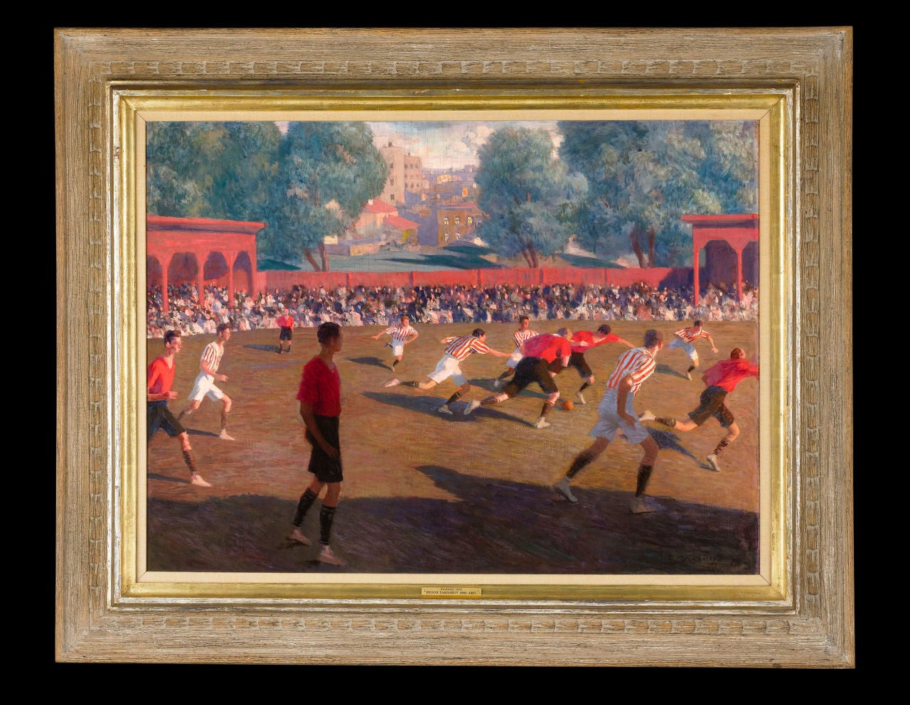 Football by Fedor Ivanovich Zakharov - Painting by Fedor Zakharov (b.1882)