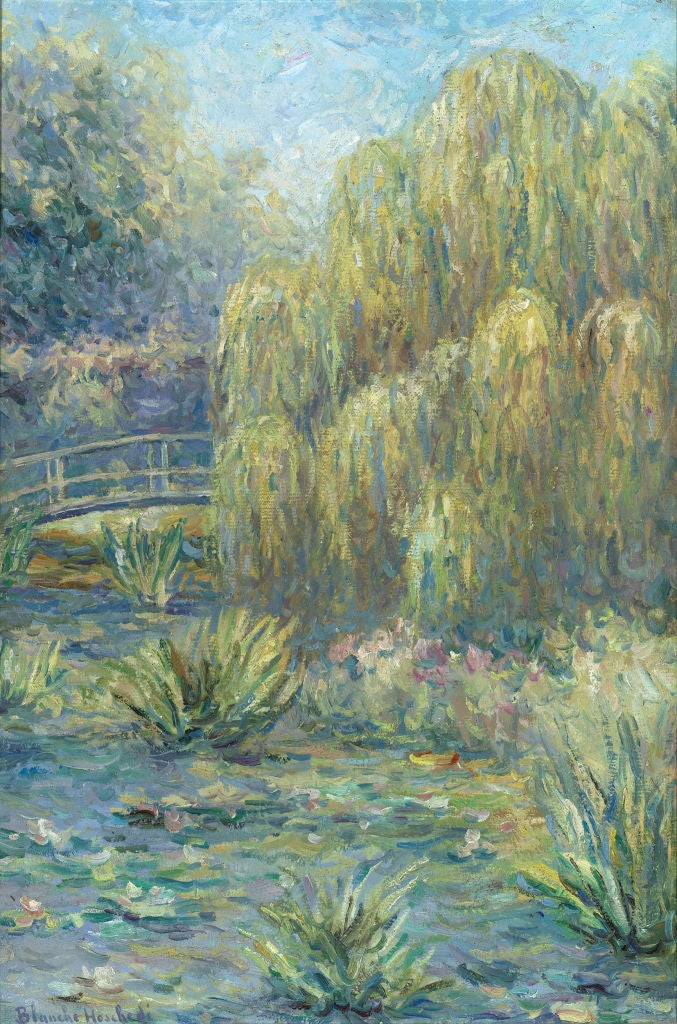 Blanche Hoschedé-Monet Landscape Painting - Le Pont Japonais a Giverny by Blanche Hoschede-Monet