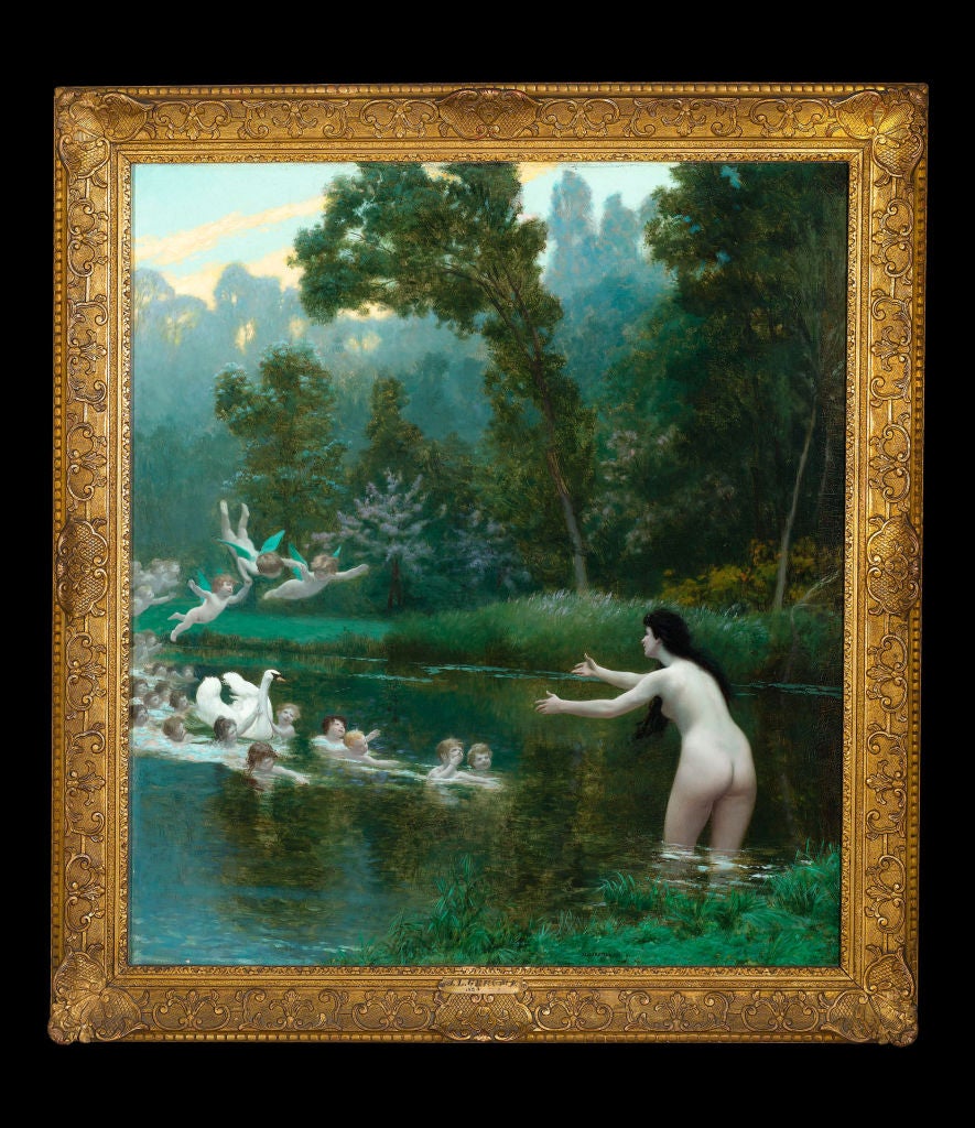 Leda and the Swan  - Painting by Jean-Léon Gérôme