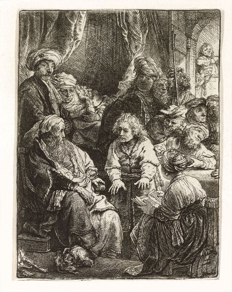 Rembrandt van Rijn Portrait - Etching by Rembrandt Harmensz Van Rijn