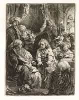 Etching by Rembrandt Harmensz Van Rijn