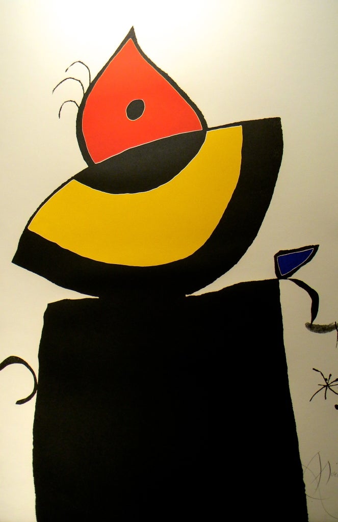 Joan Miró Abstract Painting - J.V. Foix: Quatre Colors Aparien El Mon (D826)
