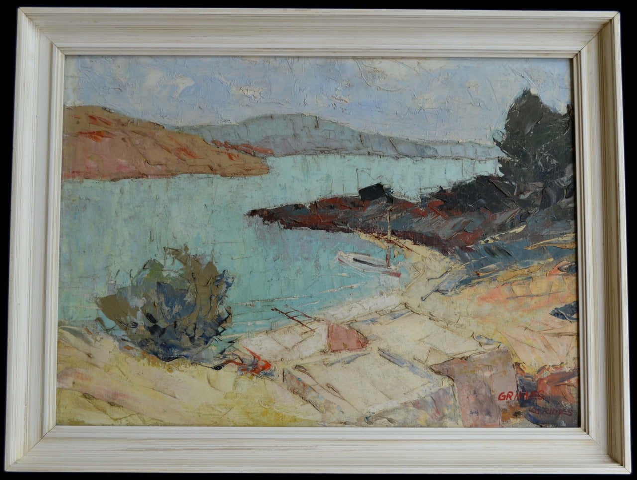 Spanish Cove - Painting by Leslie Grimes