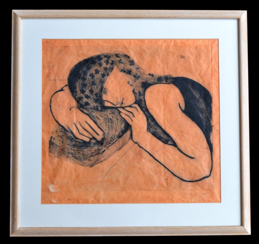 Reclining Woman - Art by Sheila Olner