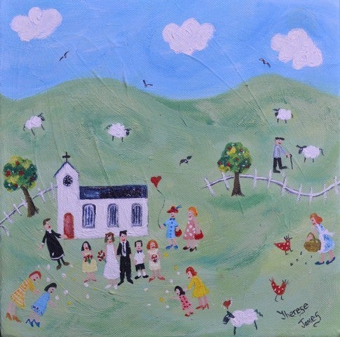 Therese James Landscape Painting - The Wedding Chapel