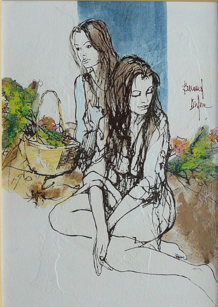 Bernard Dufour Landscape Painting – In der Provence reitende Prunk