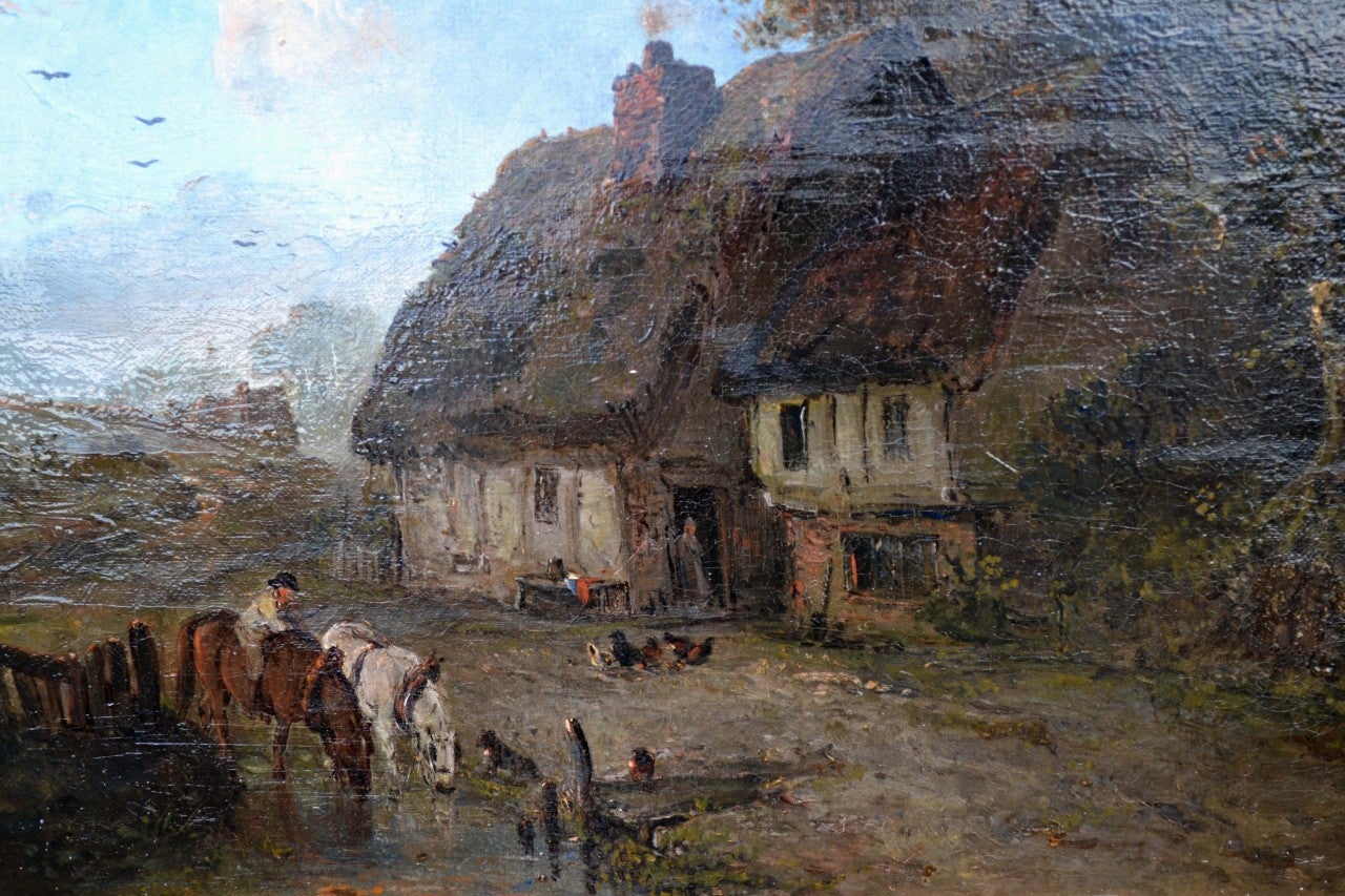 Edward H. Niemann Landscape Painting - Country Cottage