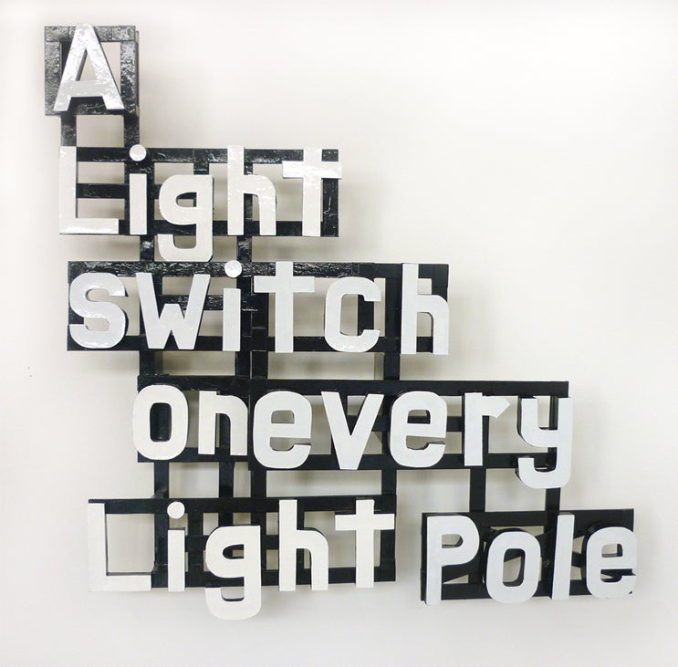 A Light Switch on Every Light Pole (Demands #1) - Sculpture by Chris Caccamise