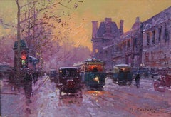 Porte Saint Denis and the Louvre (pair)