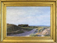 A farmstead in a coastal landscape
