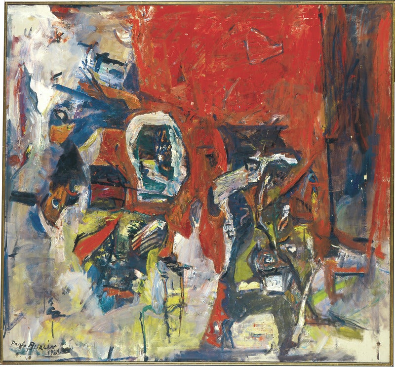 Paul Burlin - Red Red Not the Same, Painting at 1stdibs