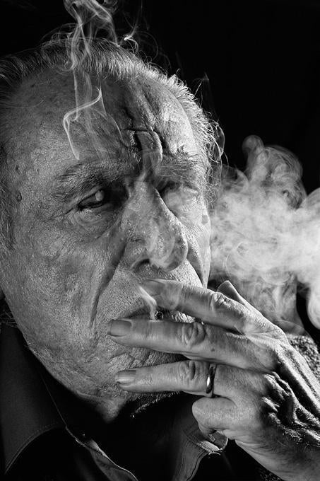 Charles Bukowski 2 - Photograph by Gottfried Helnwein