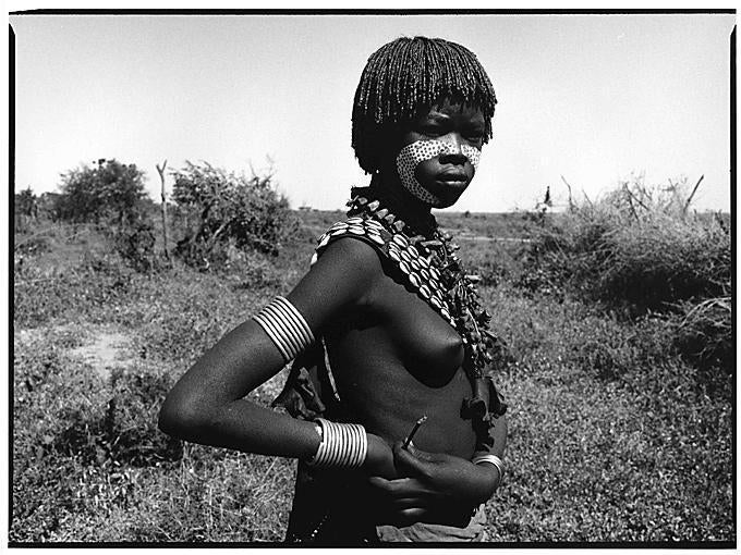 Christian Witkin Portrait Photograph - Young Hamer Girl, Ethiopia