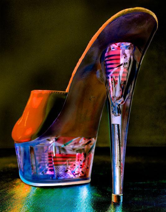 Albert Watson Color Photograph - Stripper Stiletto, Las Vegas