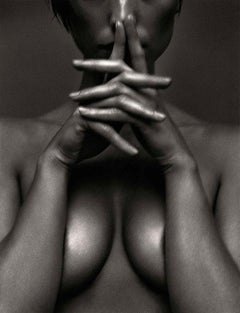 Judith II, Vienna - Black and White Closeup Nude, Fine Art Photography, 1997