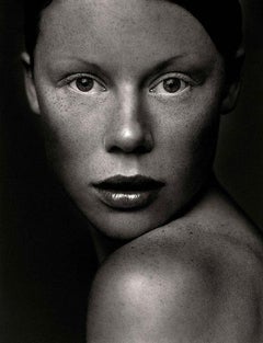 Ida, Vienna, 1998 - black and white nude portrait, freckles