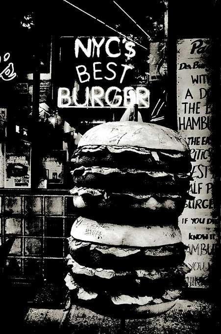 NYC's Best Burger - Photograph by Andreas H. Bitesnich