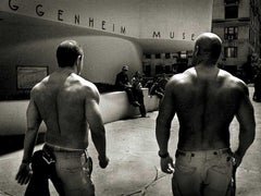 'Coming-out of Guggenheim' - In front of the Museum, fine art Photography, 2006
