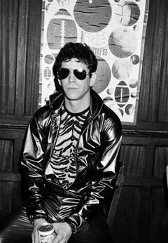 Lou Reed, New York - the musician from the velvet underground in b&w