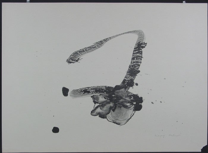Robert Motherwell Abstract Print - Calligraphy