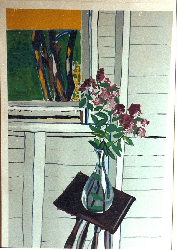 Alice Neel Still-Life Painting - Blue Vase