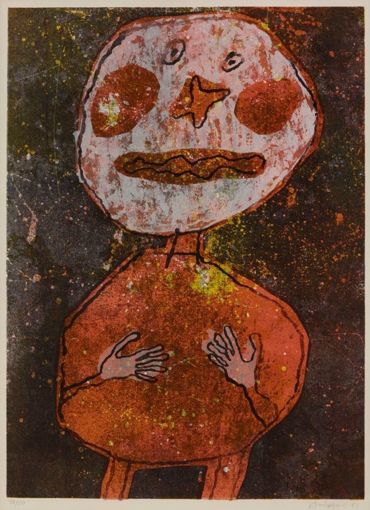 Jean Dubuffet Figurative Print - Personnage au Costume Rouge