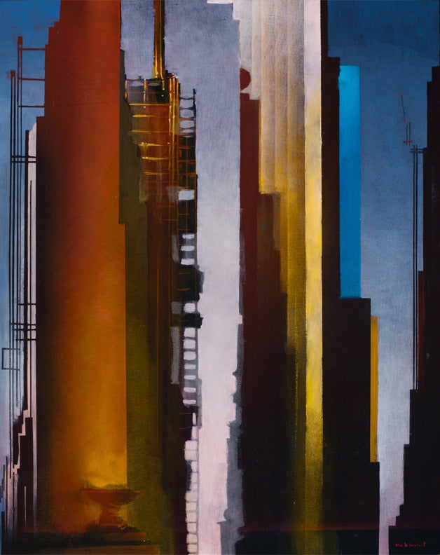 Bryant Park Plus - Painting by Mark Innerst