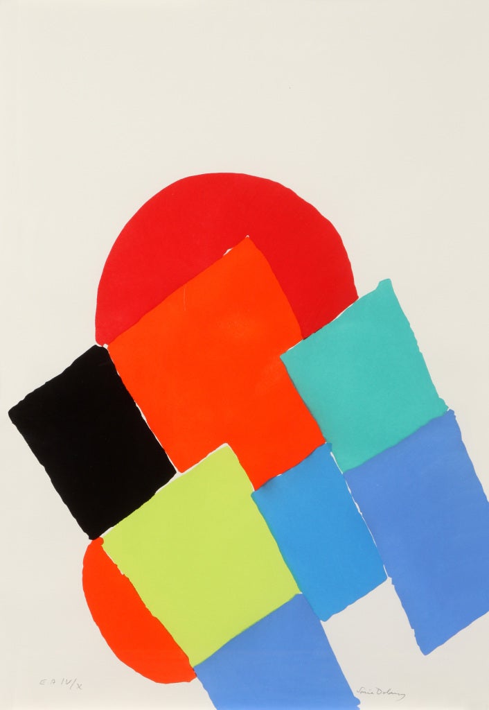 Sonia Delaunay Abstract Print - LES ILLUMINATIONS DE RIMBAUD