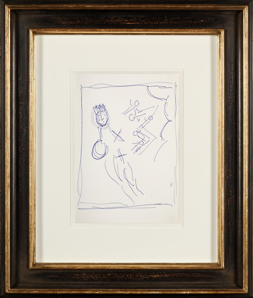 KING DAVID - Painting by Marc Chagall