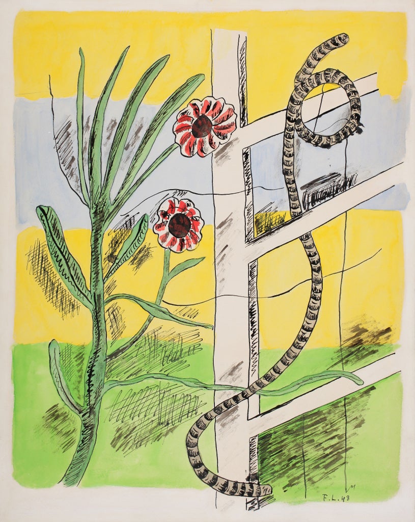 Fernand Léger Abstract Drawing - BONNE PENSE DU MATIN
