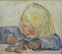 Vintage Little blond girl