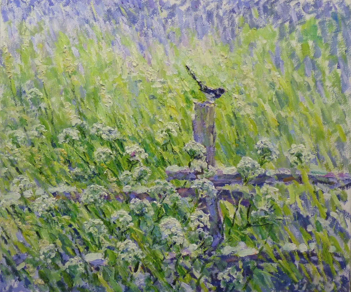Georgij Moroz Figurative Painting - Magpie