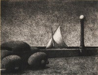 Difficult Crossing, limited edition etching 